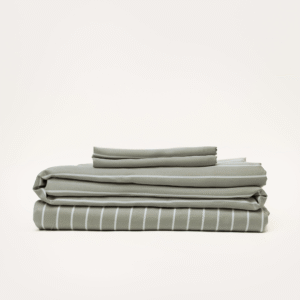 Bamboo Sheet Set – Olive Stripe