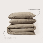 Bamboo Quilt Cover – Latte