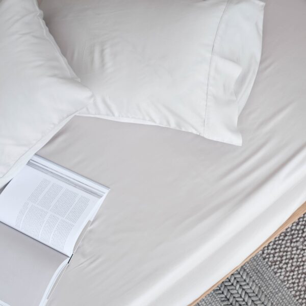 Bamboo Fitted Sheet & Pillowslips – Silver