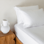 Bamboo Fitted Sheet & Pillowslips – White