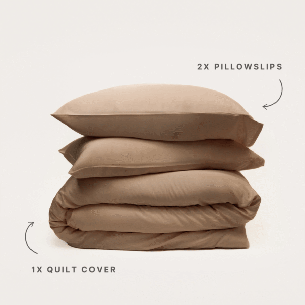Bamboo Quilt Cover – Mocha