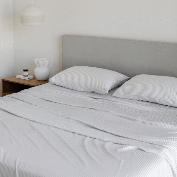 Bamboo Sheet Set – Fog Stripe