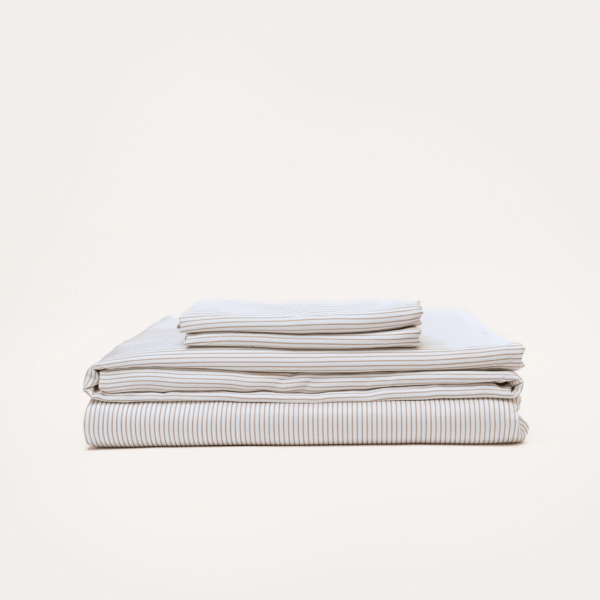 Bamboo Sheet Set – Mocha Stripe
