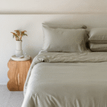 Bamboo Quilt Cover – Olive