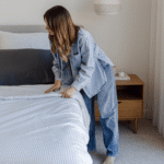 Bamboo Quilt Cover – Fog Stripe