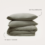 Bamboo Quilt Cover – Olive