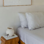 Bamboo Fitted Sheet & Pillowslips – Olive Gingham