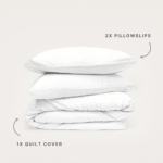 Bamboo Quilt Cover – White