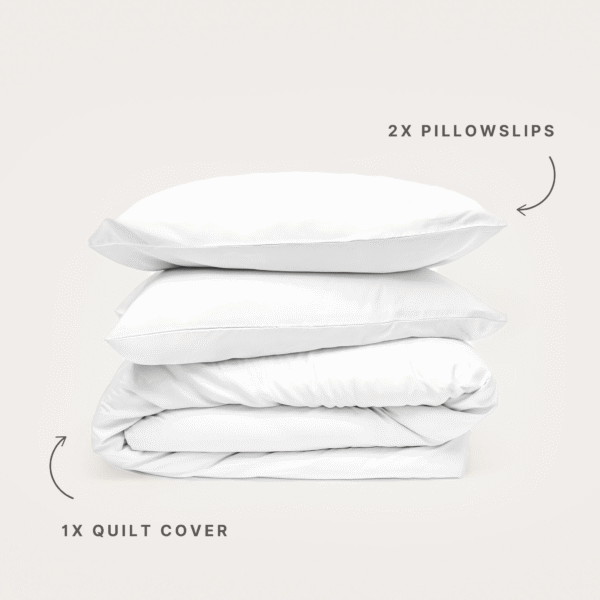 Bamboo Quilt Cover – White