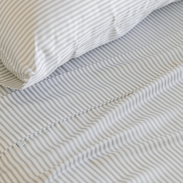 Bamboo Sheet Set – Fog Stripe