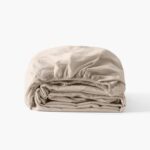 Organic Washed Cotton Fitted Sheet - Dune