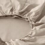 Organic Washed Cotton Fitted Sheet - Dune