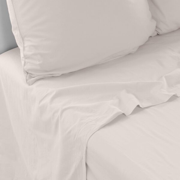 Organic Cotton Flat Sheet - Vanilla