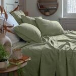 Organic Cotton Square Pillowcase Sage