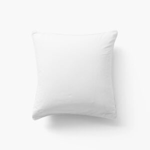 Organic Cotton Square Pillowcase White