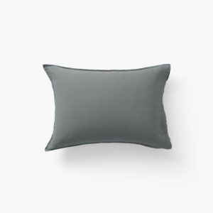 Rectangular Pillowcase in Washed Linen Songe Ash Khaki