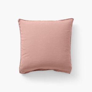 Square Pillowcase in Washed Linen Songe Ash Pink