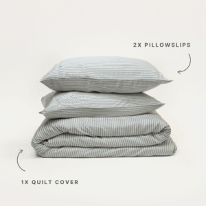 Bamboo Quilt Cover – Fog Stripe