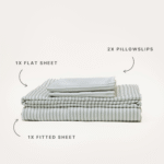 Bamboo Sheet Set – Fog Stripe