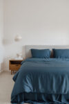 Bamboo Quilt Cover – Navy