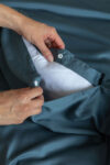 Bamboo Quilt Cover – Navy