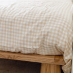 Bamboo Quilt Cover – Oat Gingham