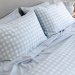 Bamboo Quilt Cover – Sky Gingham