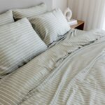 Bamboo Sheet Set – Olive Stripe