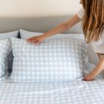 Bamboo Quilt Cover – Sky Gingham
