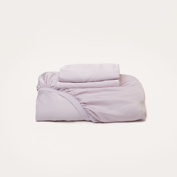 Bamboo Fitted Sheet & Pillowslips – Lilac