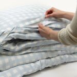Bamboo Quilt Cover – Sky Gingham