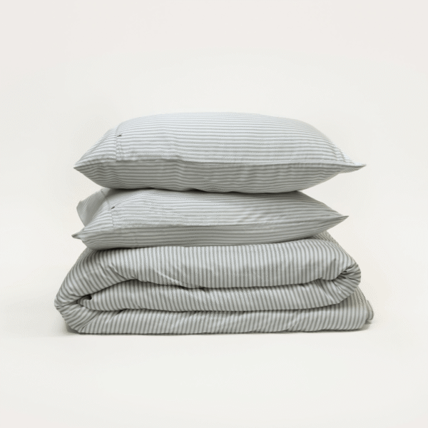 Bamboo Quilt Cover – Fog Stripe