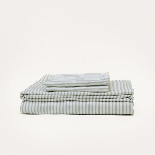 Bamboo Sheet Set – Fog Stripe