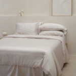 Bamboo Quilt Cover – Mocha Stripe