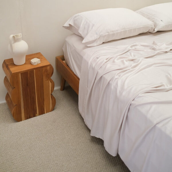 Bamboo Sheet Set – Mocha Stripe