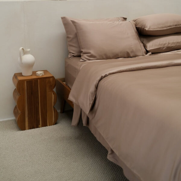 Bamboo Quilt Cover – Mocha