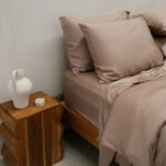 Bamboo Quilt Cover – Mocha