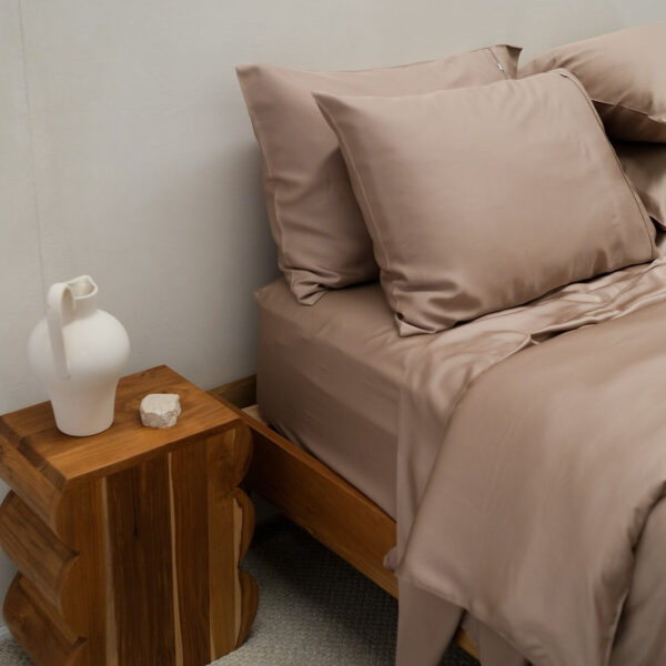 Bamboo Quilt Cover – Mocha
