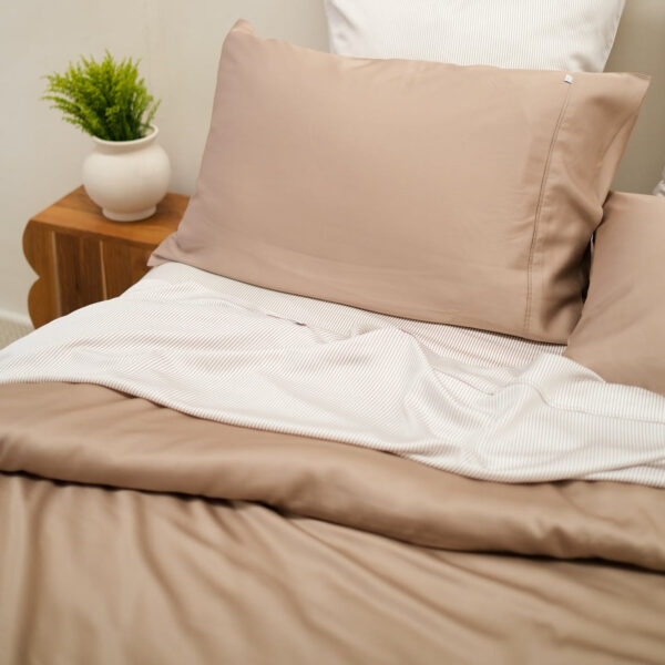 Bamboo Quilt Cover – Mocha