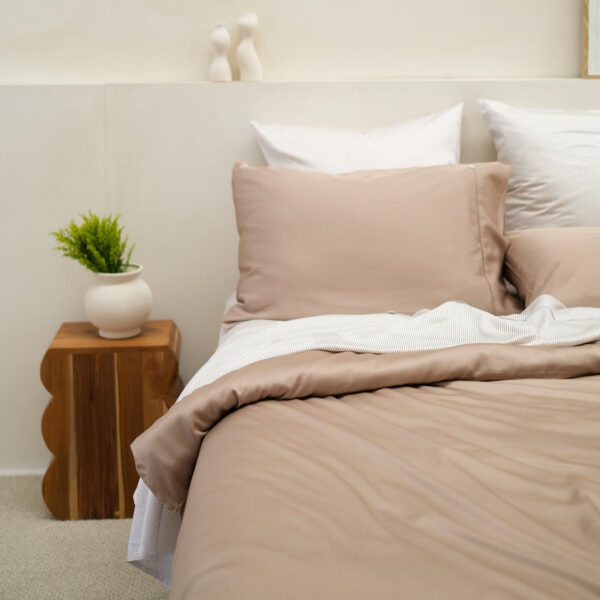 Bamboo Quilt Cover – Mocha