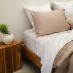 Bamboo Sheet Set – Mocha Stripe