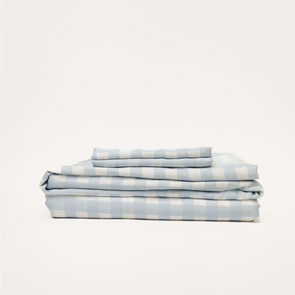 Bamboo Sheet Set – Sky Gingham