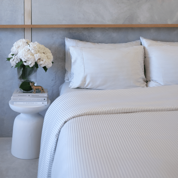 Bamboo Quilt Cover – Fog Stripe
