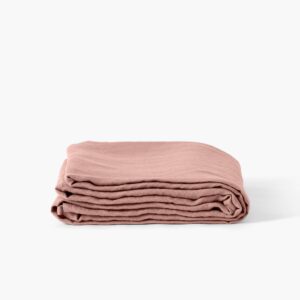 Flatsheet in Washed Linen Songe Ash Pink