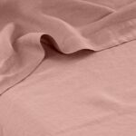 Flatsheet in Washed Linen Songe Ash Pink