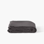 Flatsheet in Washed Linen Songe Charcoal