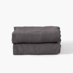 Flatsheet in Washed Linen Songe Charcoal