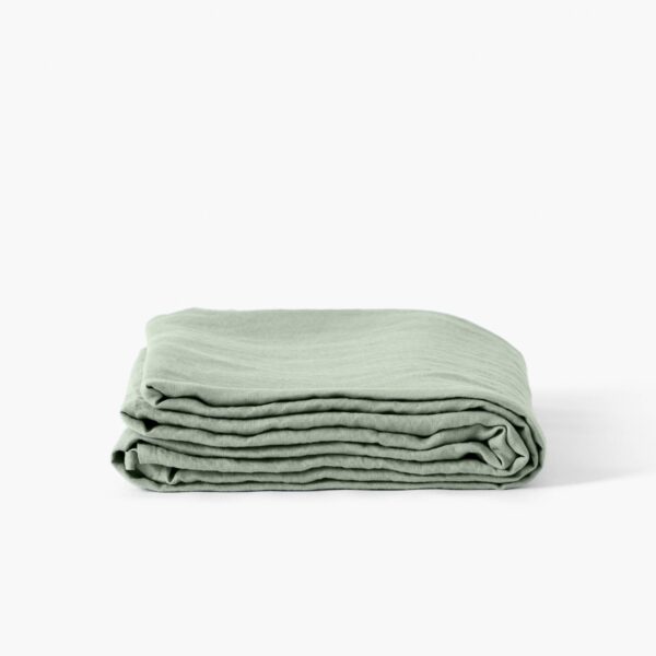 Flatsheet in Washed Linen Songe Eucalyptus