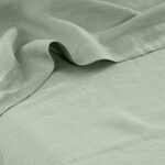 Flatsheet in Washed Linen Songe Eucalyptus