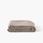Flatsheet in Washed Linen Songe Beige Grey
